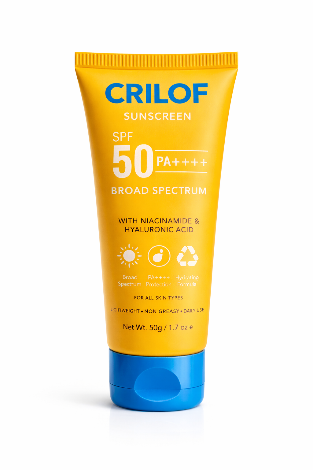 CRILOF Broad Spectrum Sunscreen SPF 50 PA++++